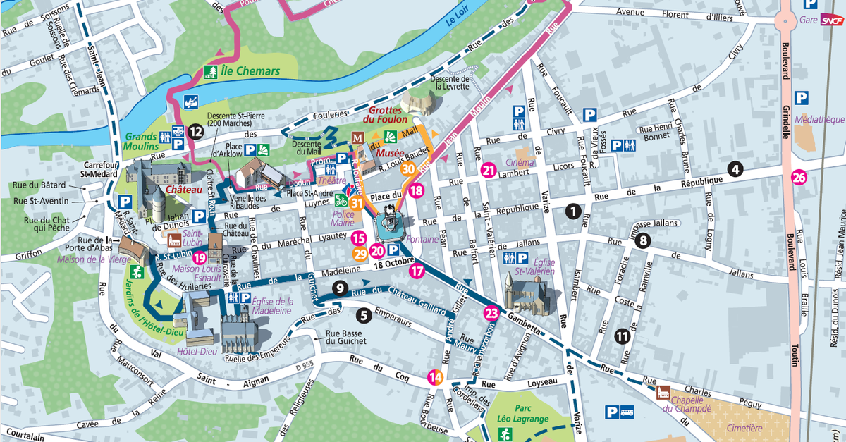 Plan Touristique Office De Tourisme De Chateaudun Plan Touristique Office De Tourisme De Chateaudun