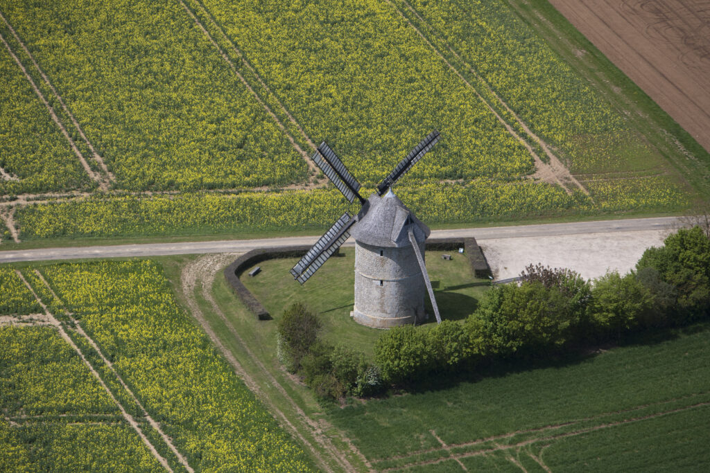 Moulin de Frouville-Pensier vue de drone