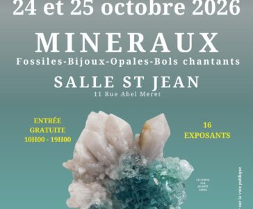 Salon vente de minéraux, fossiles, bijoux